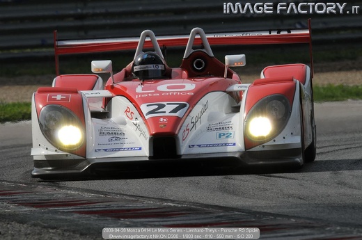2008-04-26 Monza 0414 Le Mans Series - Lienhard-Theys - Porsche RS Spider